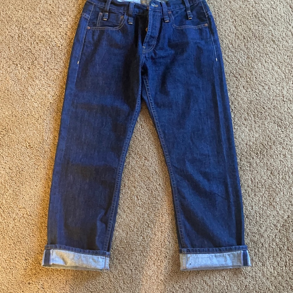 Calvin Rucker cropped button up jeans!